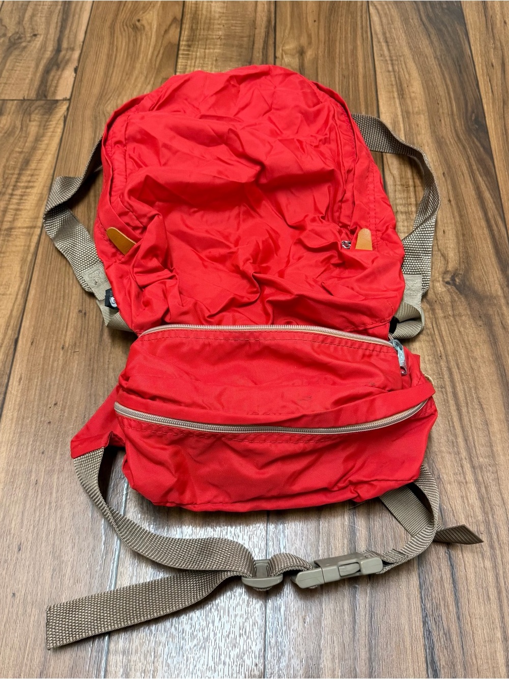 Vintage Ski Athalon Products Red Packable Backpack Fanny Pack Denver USA